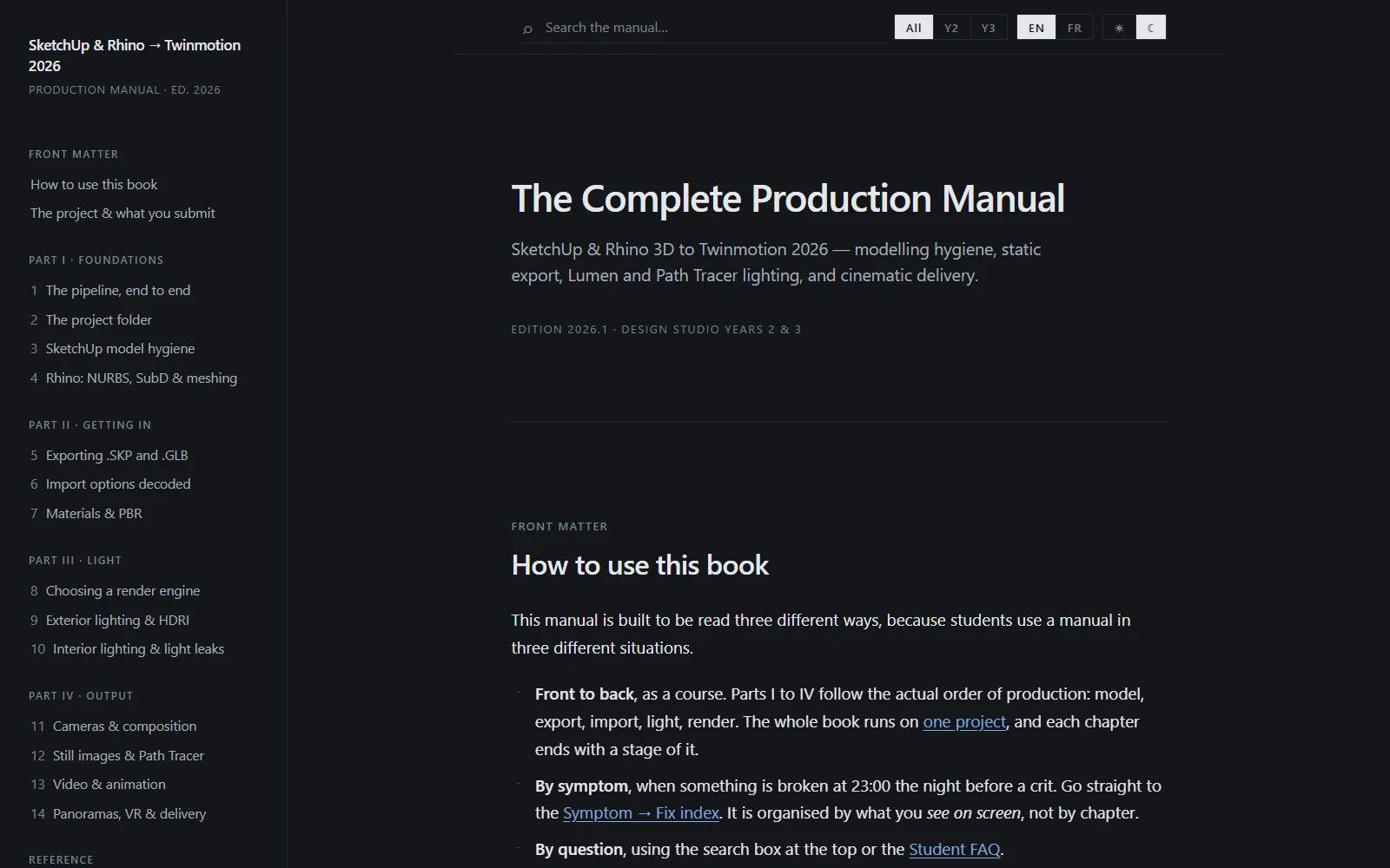 3DVIZ manual — opening page